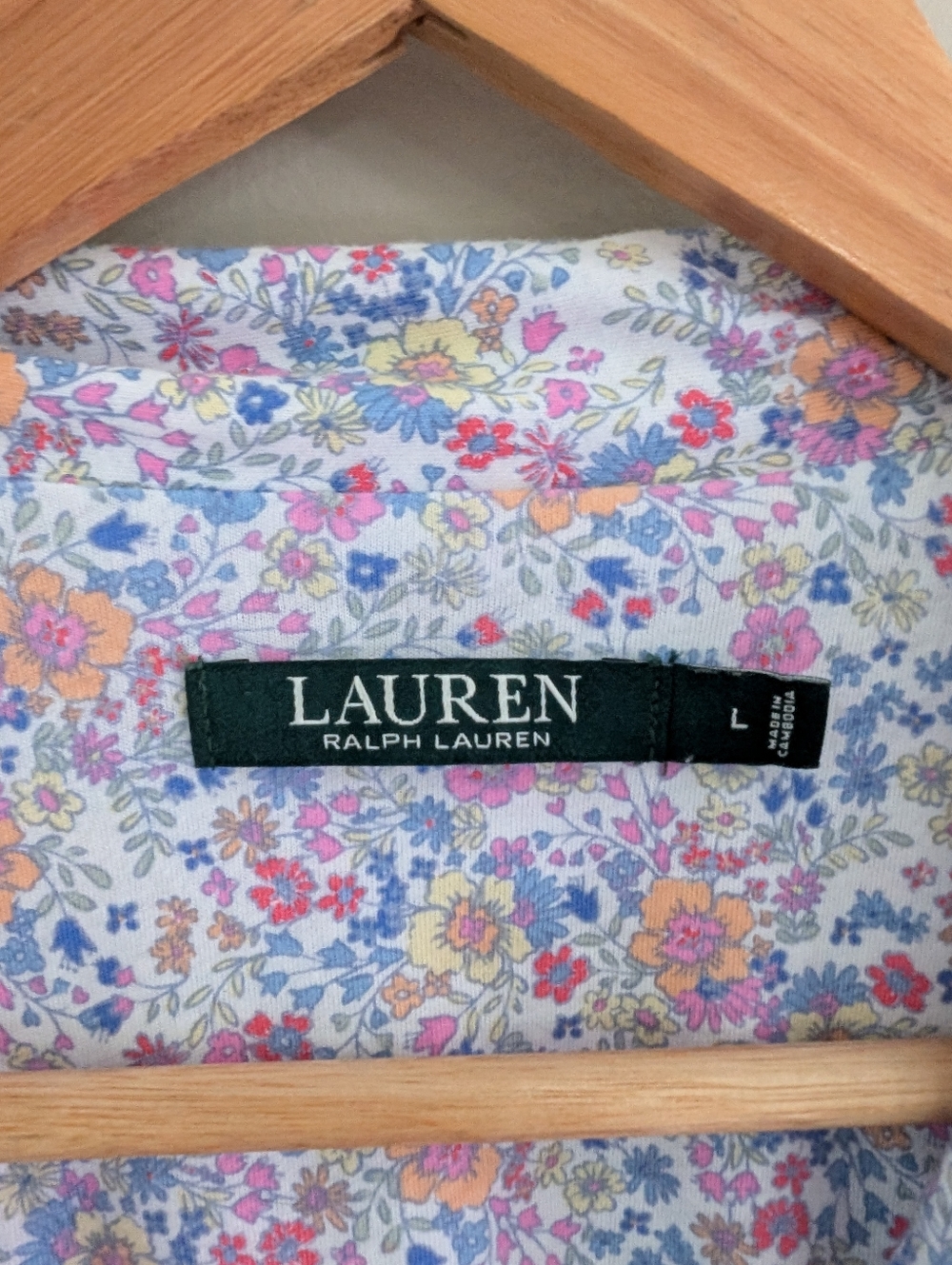 Ralph Lauren Purple Floral Nightgown Size L - Picture 2 of 5